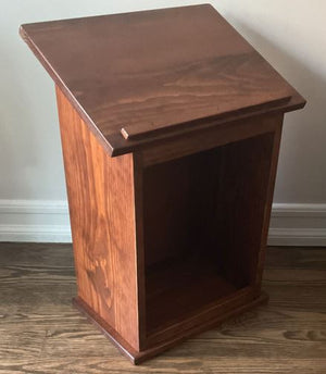 Wood table stand