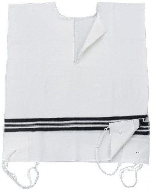 KETER WOOL NO TZITZIS V Neck Two Hole Size 8 (2)