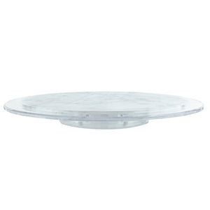 Round Cheese Board Marble / Clear - Swivel