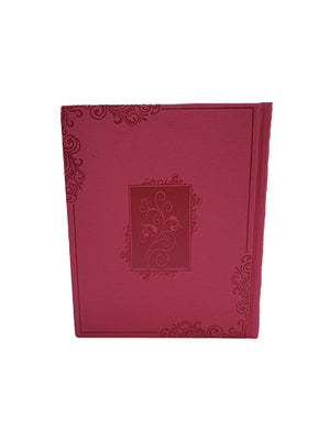 Tehillim Kaftor Album - Large 3D - Pu - Hot Pink