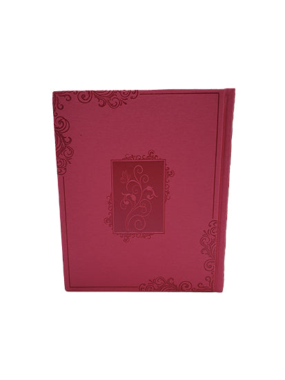 Tehillim Kaftor Album - Large 3D - Pu - Hot Pink