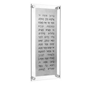 Asher Yatzar Metal Lucite - 6x14