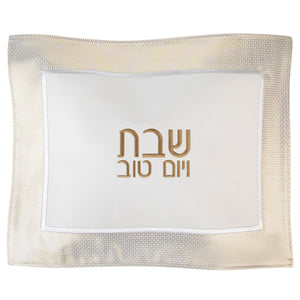 PU Leather Challah Cover Circle Border