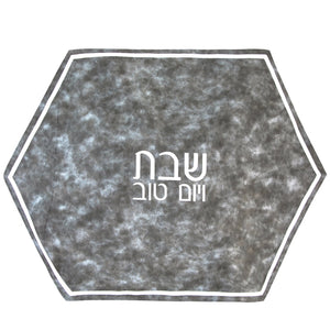 Hexagon Leather Challah Cover