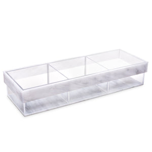 Removable Sectional Tray 3 Sectional with Divider & Cover - 2x4x12 (Medium)