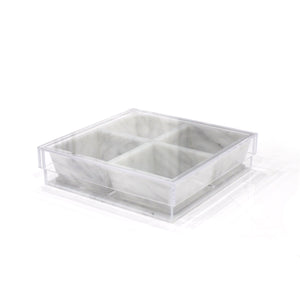 Square Sectional, 4 Marble Dip Holders (set of 4)