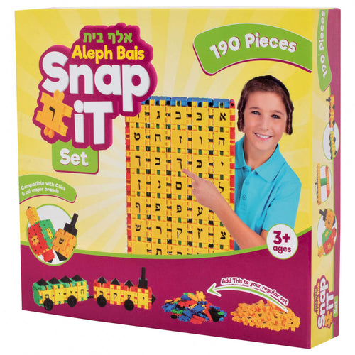 Alef Beis Snap It (190 Pieces Cliks Set)