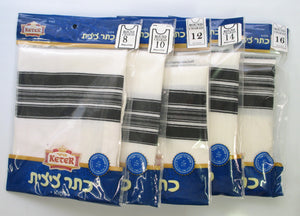 KETER WOOL NO TZITZIS Round Neck One Hole Size 10(3)