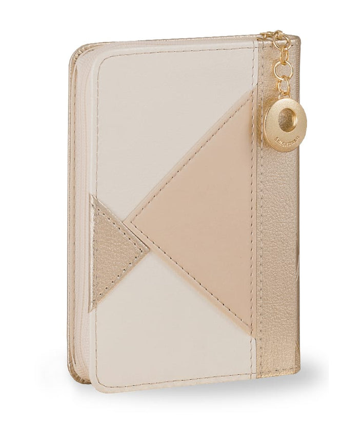 Zipper Siddur with Triangles Gold Edot Mizrach