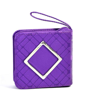 Mini Zipper Siddur – Diamond ashkenaz purple