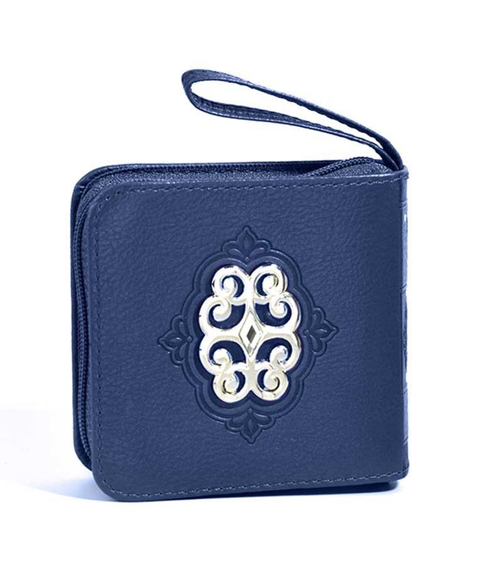 Mini Zipper Tehillim – Ornament blue