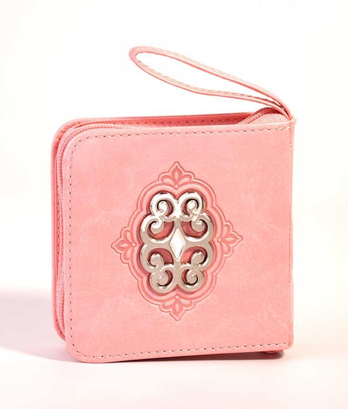 Mini Zipper Siddur – Ornament ashkenaz light pink