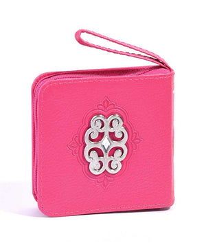 Mini Zipper Tehillim – Ornament dark pink